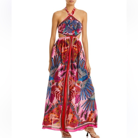 FARM Rio Dresses & Skirts - FARM Rio Macaw Scarf Maxi Dress